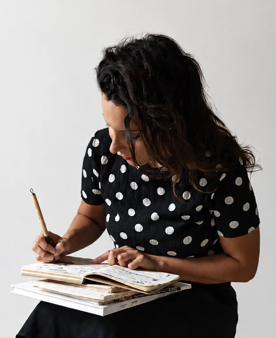Delphine Perrot au travail