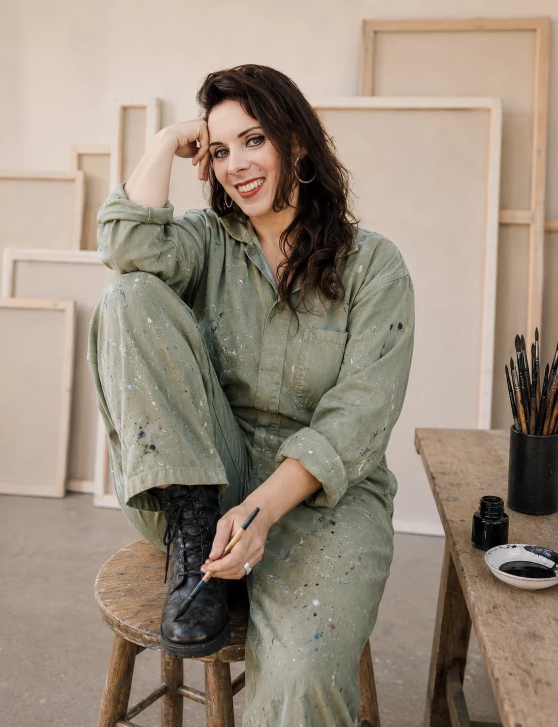 Delphine Perrot au travail